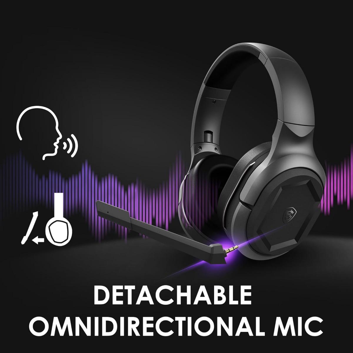 MSI Immerse GH50 Wireless – 22 Hr Battery Life, 50mm Neodymium Drivers, Gaming Headset MSI Immerse GH50 Wireless – 22 Hr Battery Life, 50mm Neodymium Drivers, Gaming Headset